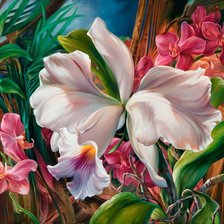 Схема вышивки «Экзотические цветы»