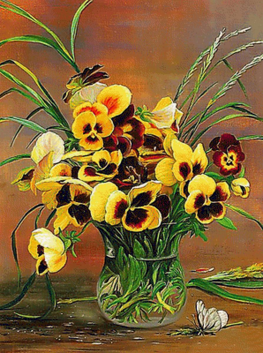 Натюрморт. - цветы, живопись., натюрморт - предпросмотр