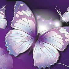 Схема вышивки «бабочки»