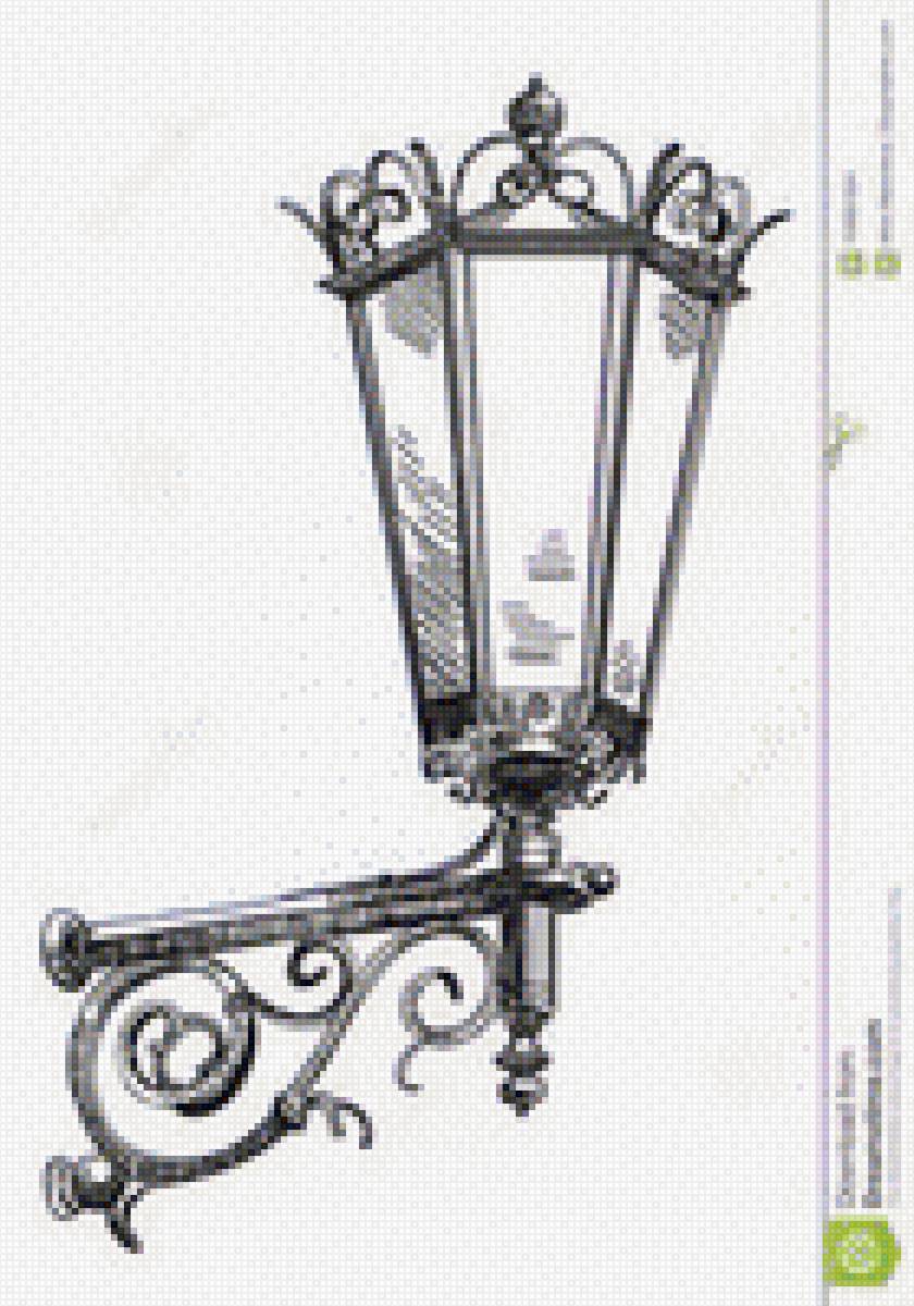 фонарь - монохром, фонарь - предпросмотр