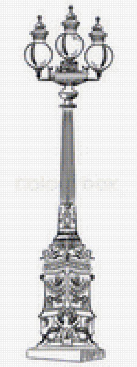 фонарь - фонарь, монохром - предпросмотр