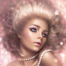 Схема вышивки «Девушка»