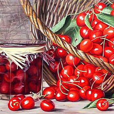 Схема вышивки «Вишневое варенье»