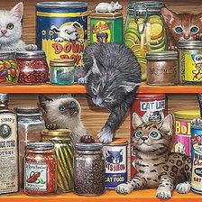 Схема вышивки «котята»