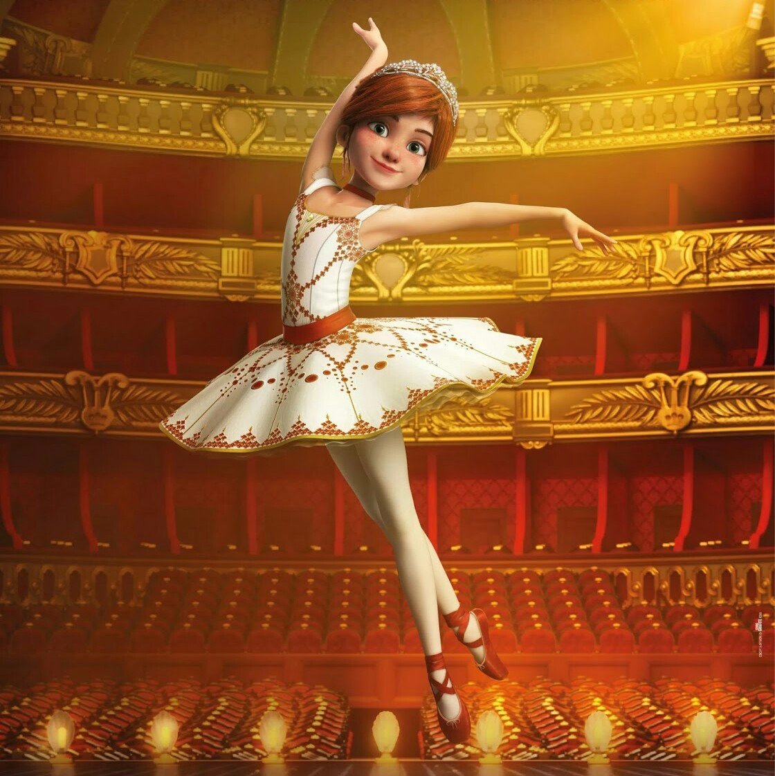 Балерина - мультфильм, балет, девушка, танец, балерина - оригинал