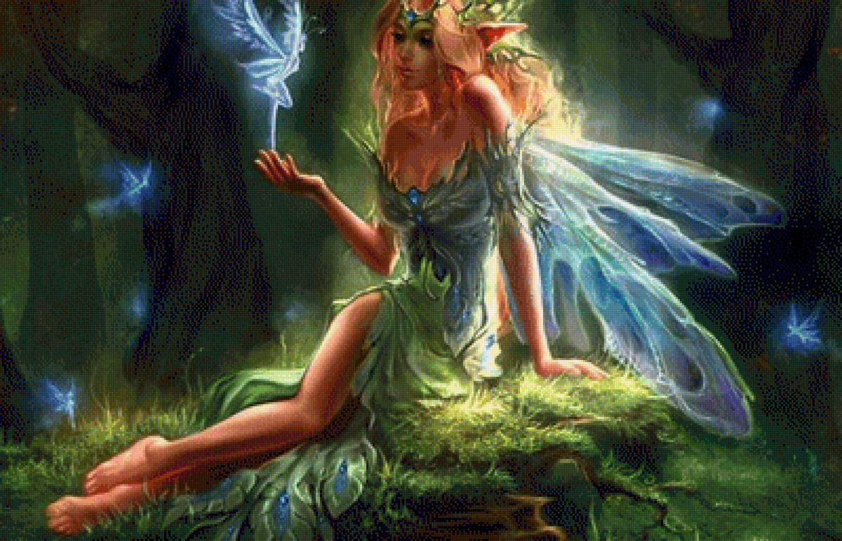 Фея - фея, фэнтези, волшебство, art, лес - предпросмотр