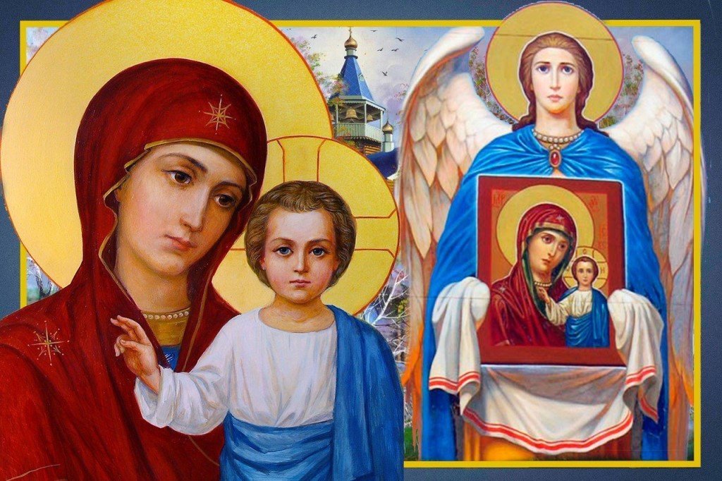 святые ангелы - икона - оригинал