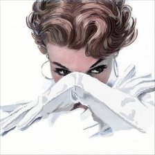 Схема вышивки «Красотка»