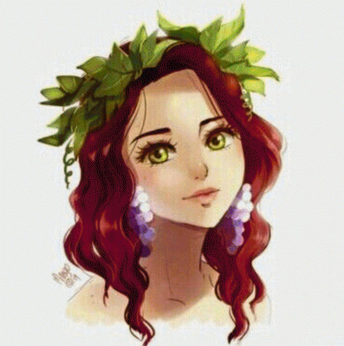 Девушка - лицо, портрет, девушка, art - предпросмотр