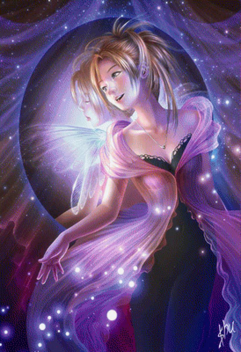 Фея - art, танец, девушка, фея, зеркало, фэнтези - предпросмотр