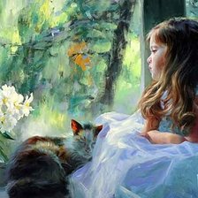 Схема вышивки «Девочка»