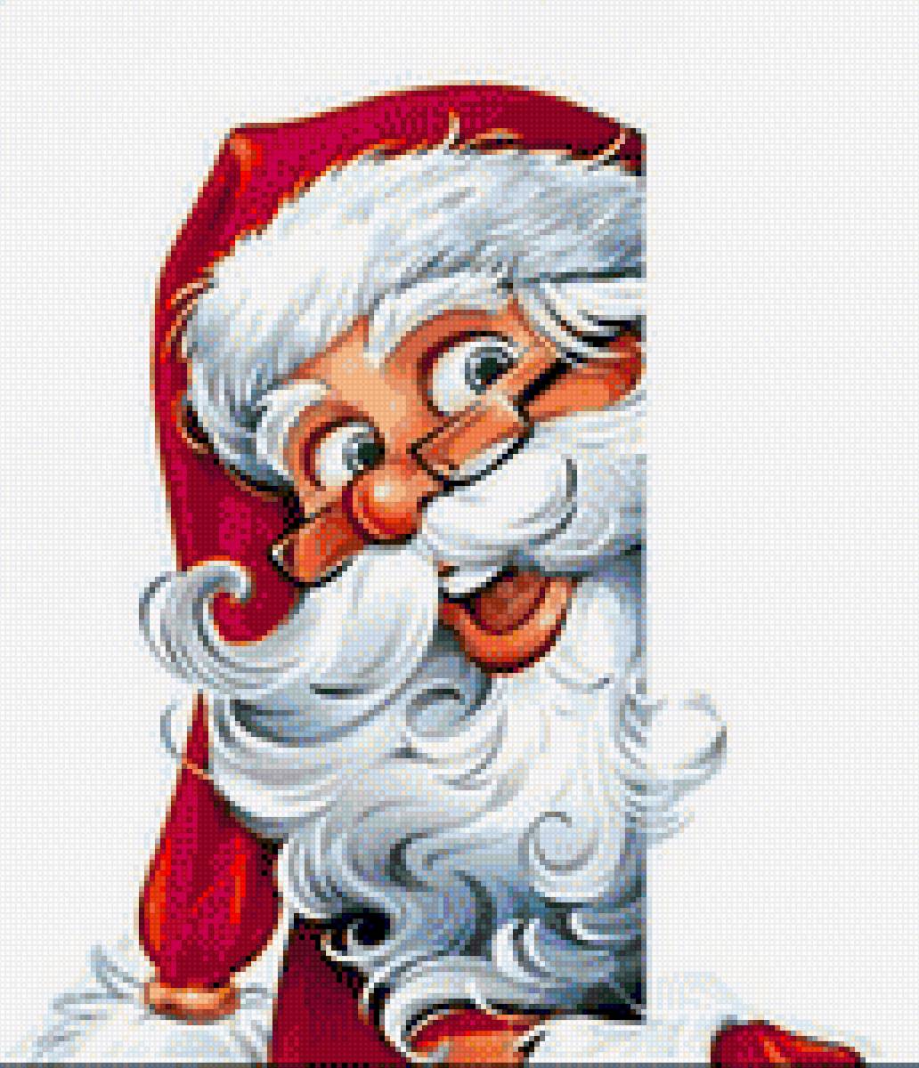 Babbo Natale dietro la porta - natale - предпросмотр