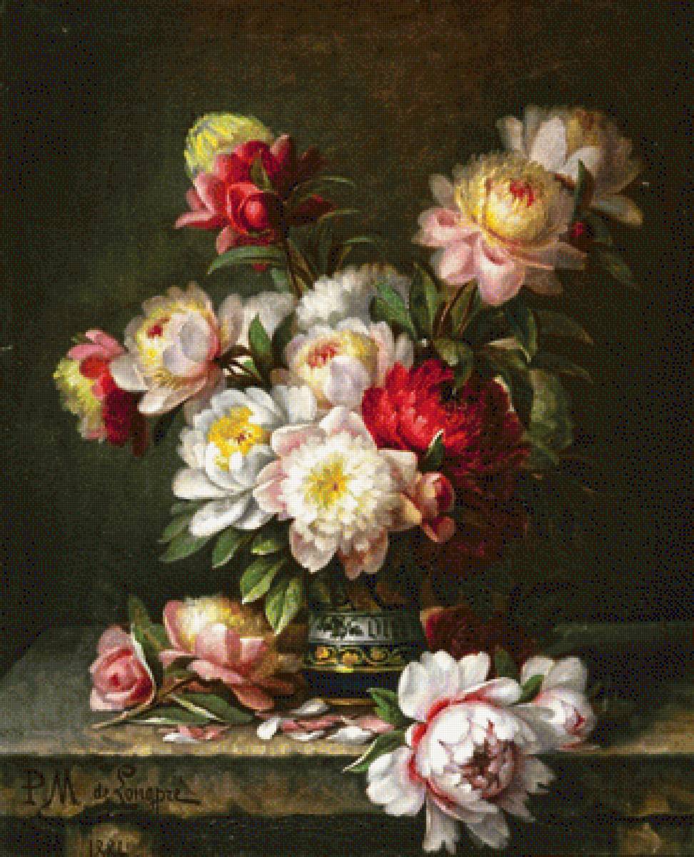 Натюрморт - цветы, букет, натюрморт, живопись - предпросмотр