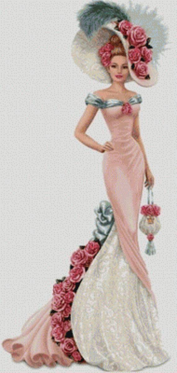 ретро мода - девушка - предпросмотр