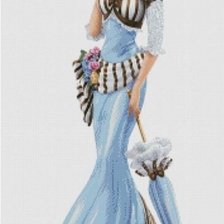 Схема вышивки «ретро мода»