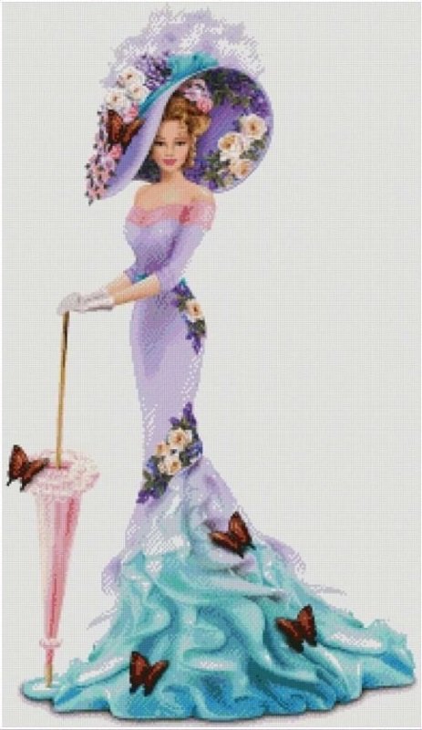 ретро мода - девушка - оригинал