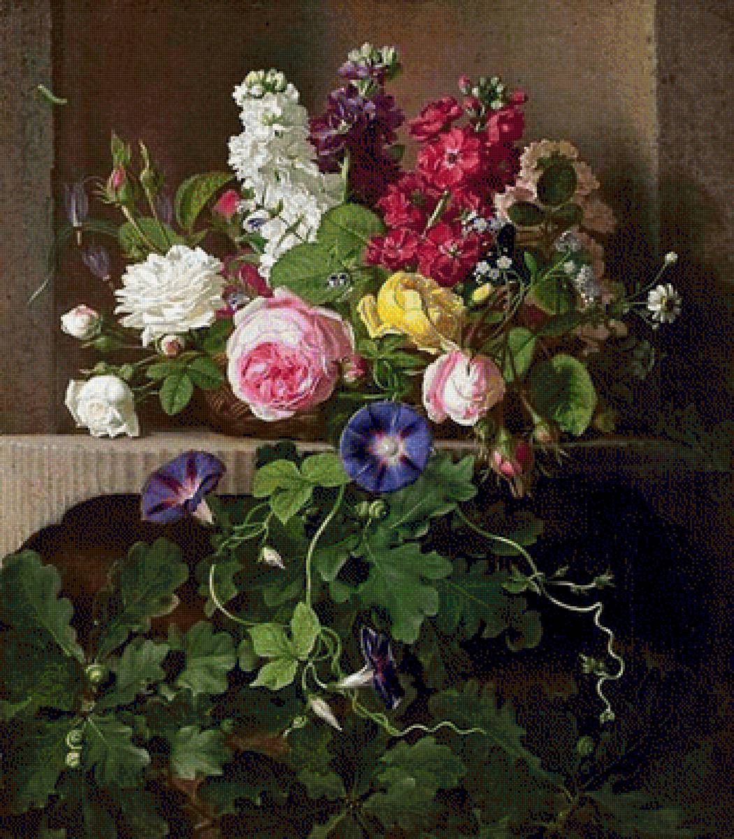 Натюрморт - цветы, розы, живопись, натюрморт - предпросмотр