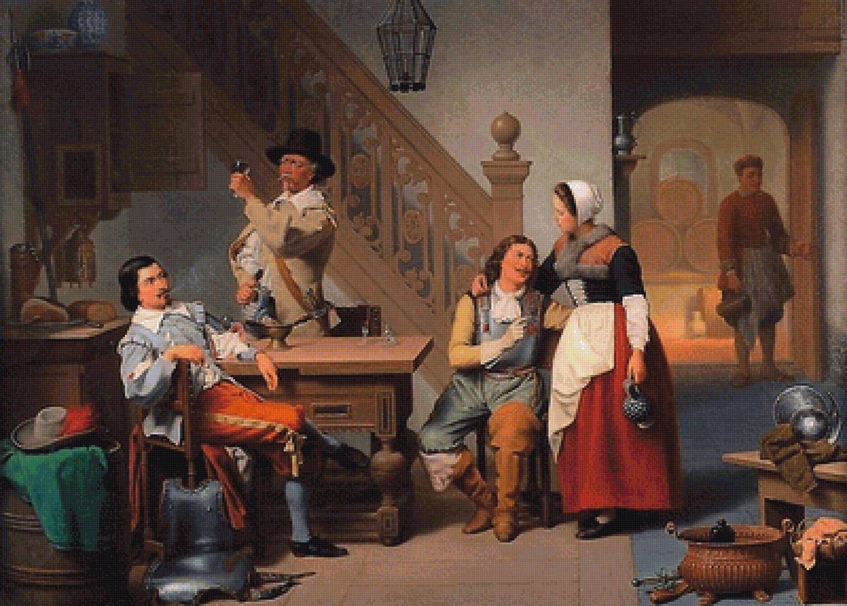 в таверне - картина - предпросмотр