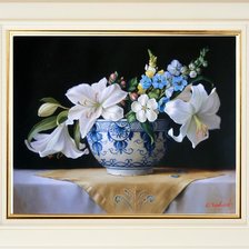 Оригинал схемы вышивки «серия цветы: лилии» (№1858367)