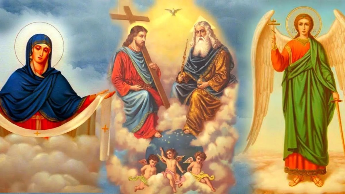 святые ангелы - икона - оригинал