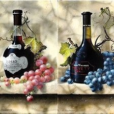 Схема вышивки «вино»