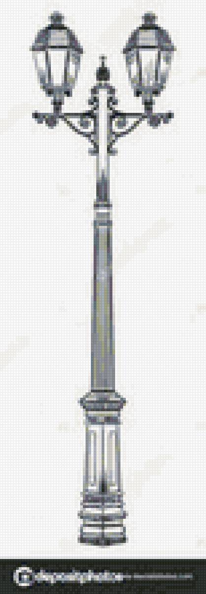 фонарь - монохром, фонарь - предпросмотр