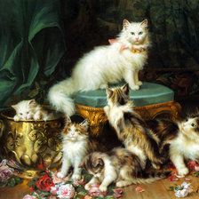 Схема вышивки «веселая семейка»