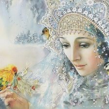 Схема вышивки «зима»