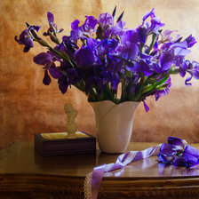 Схема вышивки «Фиолетовый букет цветов»