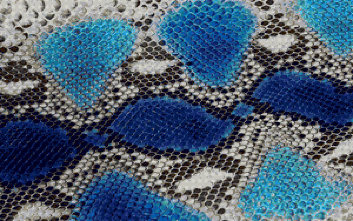 Змея сине-голубая - змеяголубая, змеясиняя - предпросмотр