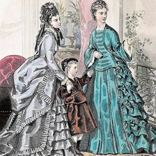 Схема вышивки «викторианская мода»