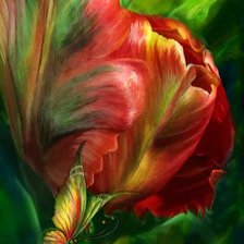 Схема вышивки «Аленький цветочек»