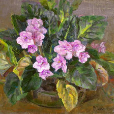 Схема вышивки «Фиалки»