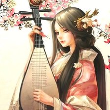 Схема вышивки «Девушка»