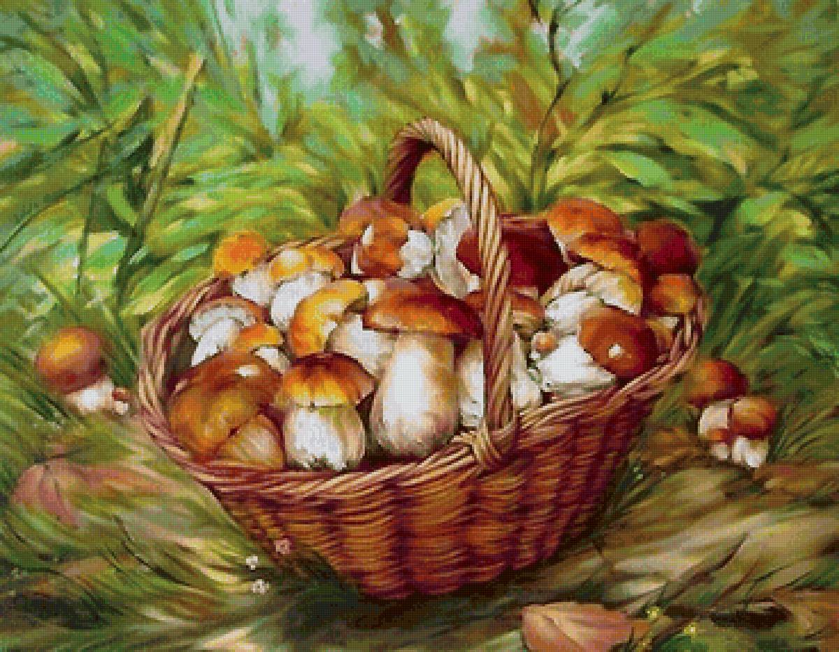 Корзинка с грибами. Картина грибы в корзине. Грибной натюрморт. Корзина с грибами живопись. Картина корзина. Корзинка с грибами. Картина грибы в корзине. Грибной натюрморт. Корзина с грибами живопись.