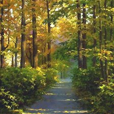 Схема вышивки «пейзаж»