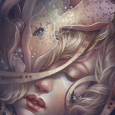 Схема вышивки «Девушка»