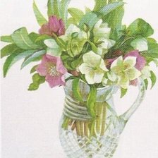 Схема вышивки «Фуджико розовый морозник»