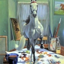 Схема вышивки «В мастерской художника»