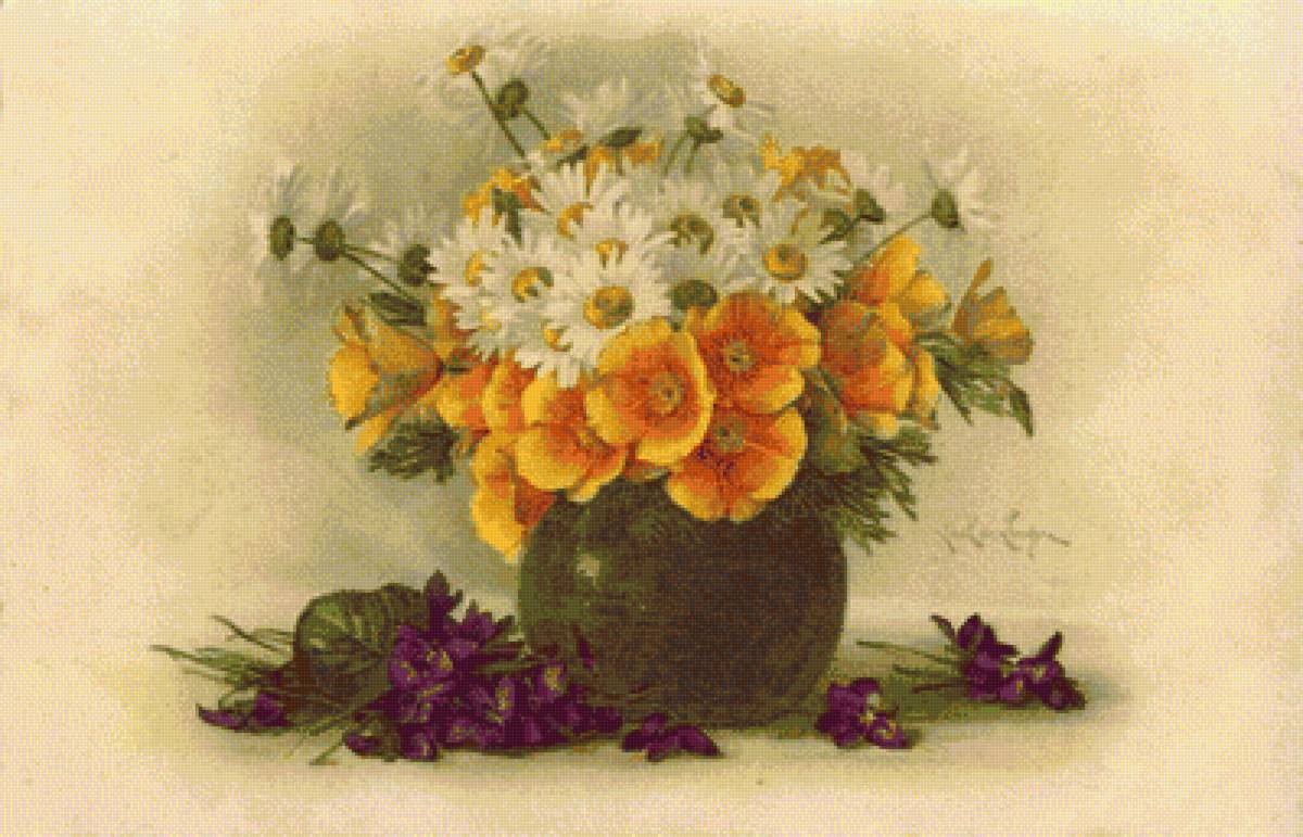 Весенний букет - цветы, букет - предпросмотр