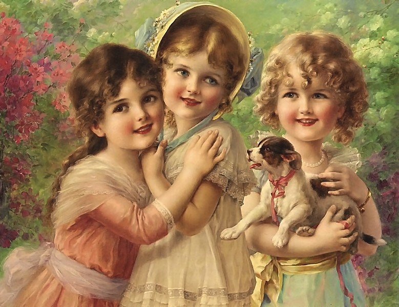 три красотки - картина - оригинал