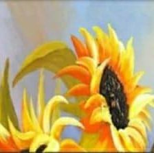 Схема вышивки «Trittico girasoli verticale 1 pezzo»