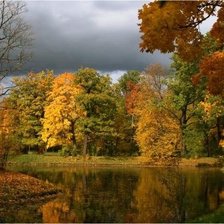 Схема вышивки «природа пейзаж дом»