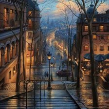 Схема вышивки «город пейзаж дом природа»