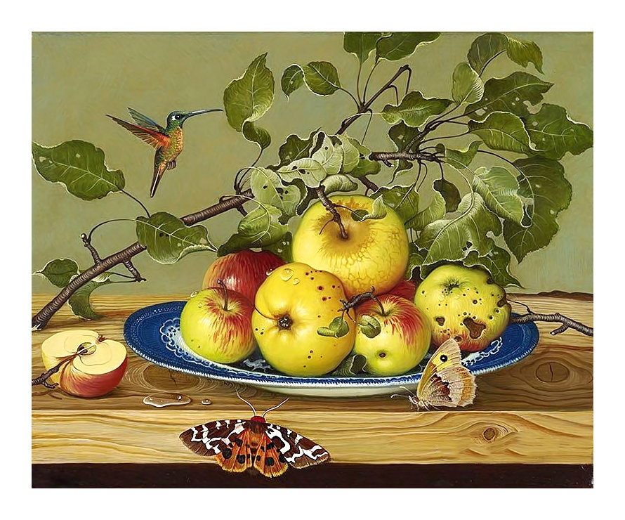 Серия "Натюрморты". - натюрморт, фрукты - оригинал