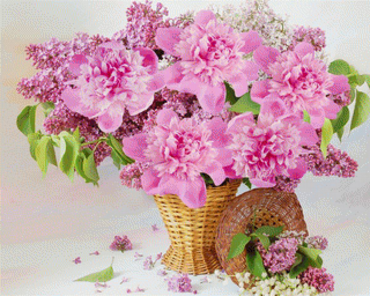 №1867739 - букет, цветы, пионы - предпросмотр