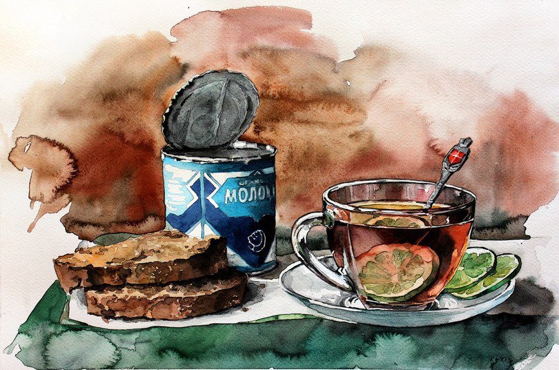 Завтрак - натюрморты - оригинал