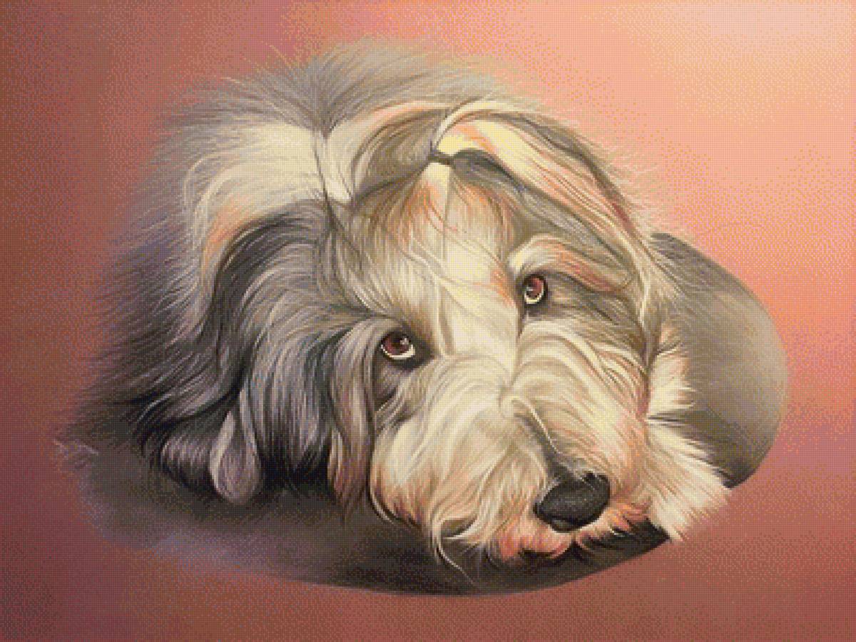 Собачка - животные, питомец, друг, рисунок, собака - предпросмотр