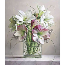 Схема вышивки «Серия "Букет". Амарилисы»