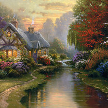 Схема вышивки «Домик»